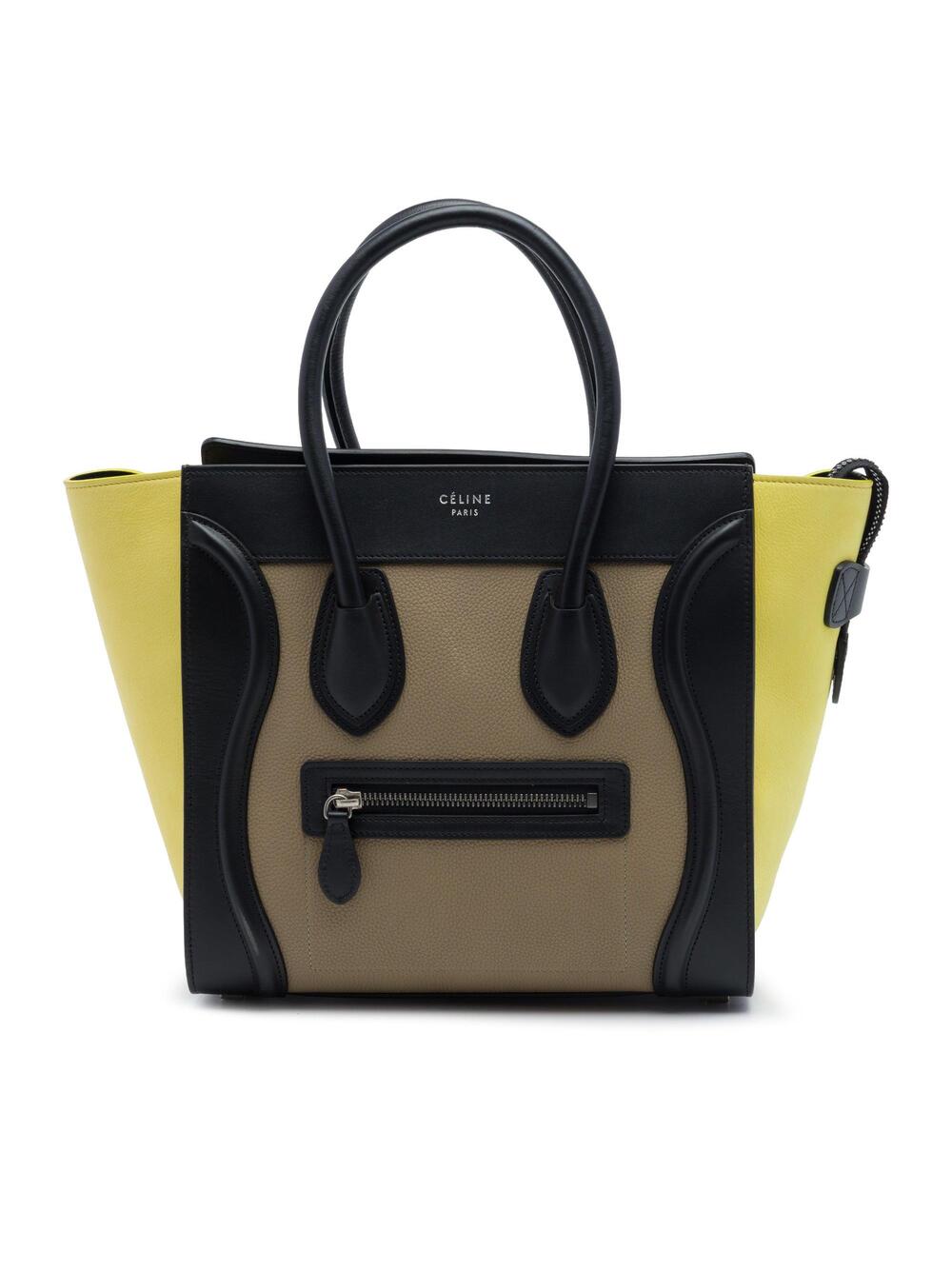 Celine Tricolor Luggage Bag Leather #376080C85B